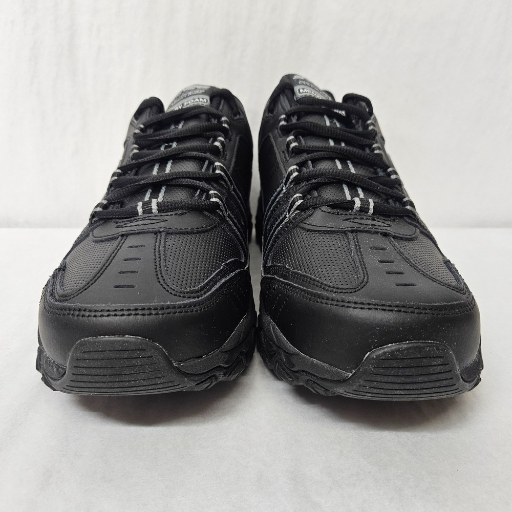 Skechers After Burn Strike On Training Shoe 50122/BBK Black Leather Mens Size 12 - Picture 4 of 9